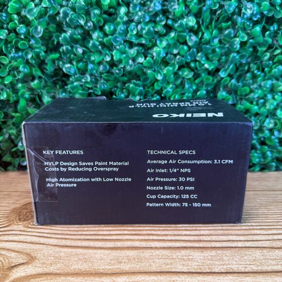NIB 31207a Hvlp Mini Gravity Feed Air Spray Paint Gun 1.0 Mm Nozzle Size 125 Cc - Picture 3 of 11